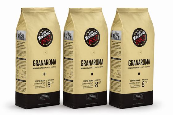3 �"� ��� �������� ���� ����� - Caffe Vergnano gran aroma 1882