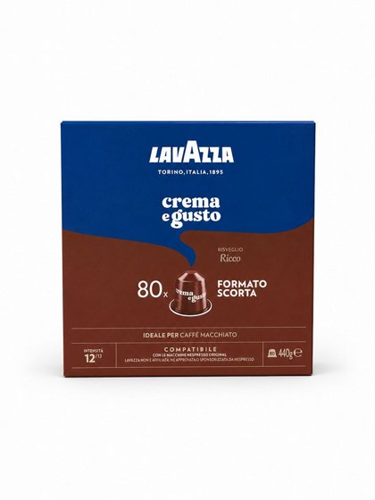80 ������� �������� ���� ������ lavazza Crema e Gusto Ricco ���� 12