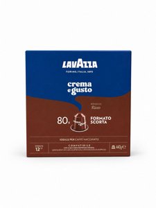 80 קפסולות אלומניום תואם נספרסו lavazza Crema e Gusto Ricco חוזק 12 80 קפסולות אלומניום תואם נספרסו lavazza Crema e Gusto Ricco חוזק 12