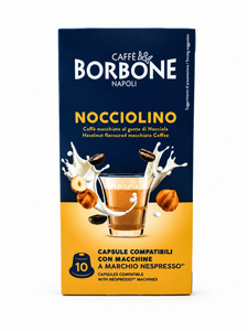 10 קפסולות Borbone Nocciolino תואמות Nespresso 10 קפסולות Borbone Nocciolino תואמות Nespresso