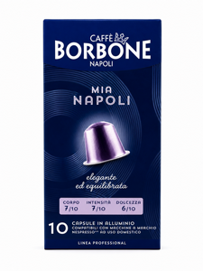 10 קפסולות Borbone Mia Napoli תואמות Nespresso 10 קפסולות Borbone Mia Napoli תואמות Nespresso