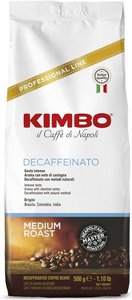500 גרם פולי קפה נטול קפאין קימבו KIMBO DECAFFEINATO 500 גרם פולי קפה נטול קפאין קימבו KIMBO DECAFFEINATO