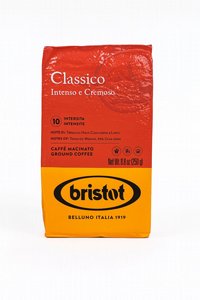 250 גרם קפה טחון Bristot Classico רמת חוזק 10 250 גרם קפה טחון Bristot Classico רמת חוזק 10