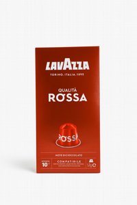 10 קפסולות אלומניום תואם נספרסו lavazza Qualita Rossa חוזק 10 10 קפסולות אלומניום תואם נספרסו lavazza Qualita Rossa חוזק 10