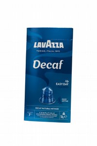 10 קפסולות אלומניום תואם נספרסו נטול קפאין lavazza dek חוזק 7 10 קפסולות אלומניום תואם נספרסו נטול קפאין lavazza dek חוזק 7