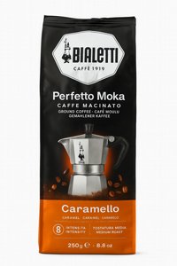 250 גרם קפה טחון Bialetti PERFETTO MOKA Caramello 250 גרם קפה טחון Bialetti PERFETTO MOKA Caramello