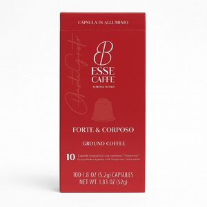 10 קפסולות אלומניום תואם נספרסו ESSSE CAFFE חוזק 8 10 קפסולות אלומניום תואם נספרסו ESSSE CAFFE חוזק 8