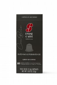 10 קפסולות אלומניום תואם נספרסו ESSSE CAFFE חוזק 10 10 קפסולות אלומניום תואם נספרסו ESSSE CAFFE חוזק 10