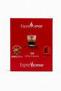 100 קפסולות תואם נספרסו espressomor מהדורת יורו 2024 חוזק 10 100 קפסולות תואם נספרסו espressomor מהדורת יורו 2024 חוזק 10