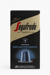 10 קפסולות סגפרדו נטול קפאין נספרסו -SEGAFREDO DECAFFEINATO חוזק 7 10 קפסולות סגפרדו נטול קפאין נספרסו -SEGAFREDO DECAFFEINATO חוזק 7