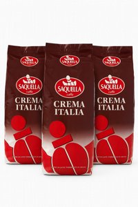 פולי קפה Saquella Espresso CREAMA ITALIA Coffee Beans 3Kg פולי קפה Saquella Espresso CREAMA ITALIA Coffee Beans 3Kg