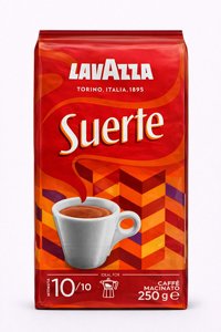 250 גרם קפה טחון Lavazza Suerte 250 גרם קפה טחון Lavazza Suerte