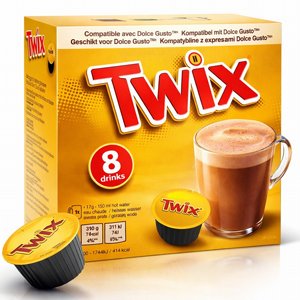 8 קפסולות מקורי דולצה גוסטו Dolce Gusto mars Twix 8 קפסולות מקורי דולצה גוסטו Dolce Gusto mars Twix