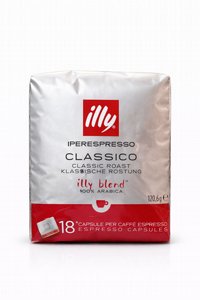 18 קפסולות Illy Iperespresso Classico - תואמות למכונות קפה Illy Iperespresso 18 קפסולות Illy Iperespresso Classico - תואמות למכונות קפה Illy Iperespresso