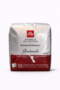 18 קפסולות 100% ערביקה -חד זני -Illy Iperespresso Guatimala חוזק 7/10 (כשר) 18 קפסולות 100% ערביקה -חד זני -Illy Iperespresso Guatimala חוזק 7/10 (כשר)