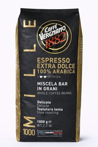 1 ק"ג פולי קפה Caffè Vergnano Espresso Extra Dolce 100% Arabica חוזק 5/10 1 ק"ג פולי קפה Caffè Vergnano Espresso Extra Dolce 100% Arabica חוזק 5/10