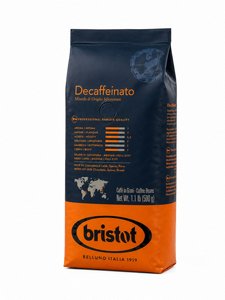 500 גרם פולי קפה נטול קפאין בריסטוט Bristot Decaffeinat 500 גרם פולי קפה נטול קפאין בריסטוט Bristot Decaffeinat