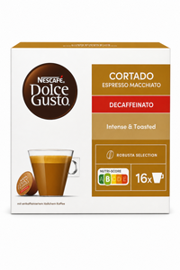 16 ������� Dolce Gusto Cortado Espresso Macchiato Decaffeinato (��� �����)